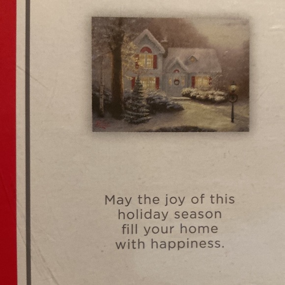 🌸NIB HALLMARK Thomas Kincade 40 ct assorted Christmas cards with seals - Picture 5 of 11